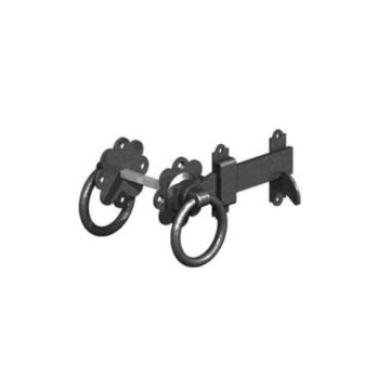 GM RING GATE LATCHES 150MM BLACK