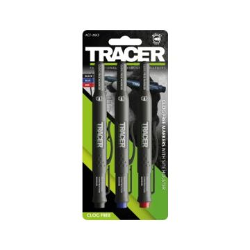 TRACER CLOG FREE MARKER KIT 3PC WITH  HOLSTER
