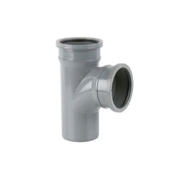 110mm PUSH-FIT 92 1/2º D/S BRANCH w/o BOSSES
