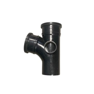 110mm PUSH-FIT 104º D/S BRANCH w 2 BOSSES