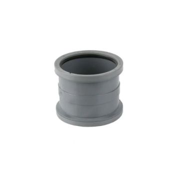 110mm PUSH-FIT DOUBLE SOCKET SLIP COUPLER
