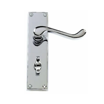 Dale Hardware Victorian Scroll Lever Handle Latch Bathroom PCP (Clam Packed) 