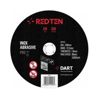 DART RED TEN SS/INOXX 115MM ABRASIVE DISC