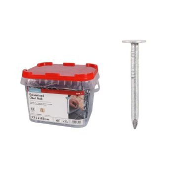 GALV ELH CLOUT NAILS 30MM X 3.00MM 2.5KG TUB