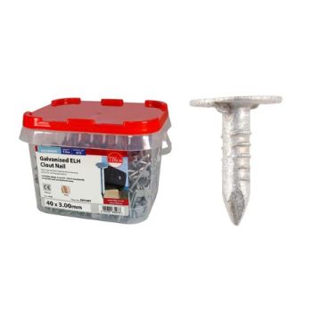 GALV ELH CLOUT NAILS 40MM X 3.00MM 2.5KG TUB