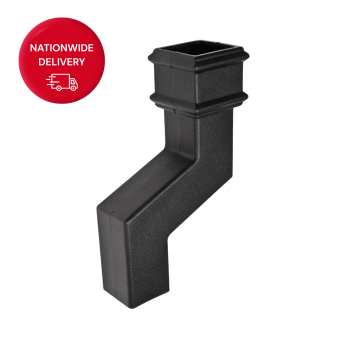 Brett Martin Square 65mm Cast Iron Style 115mm Offset BR5115CI