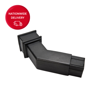 65mm Square Cast Iron Style PVCu 112.5 Degree Downpipe Bend BR509CI