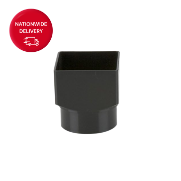 Brett Martin Squarestyle Downpipe 65mm Square to 68mm Round Adaptor BR517B