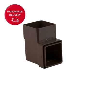 Brett Martin 65mm PVCu Square Downpipe Bend 92.5 Degrees BR508BR