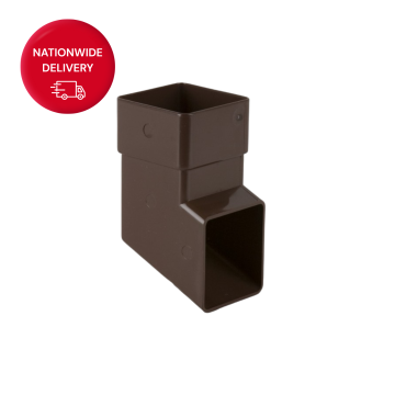 Brett Martin 65mm PVCu Square Downpipe Shoe BR516BR