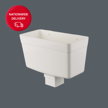 Brett Martin 65mm PVCu Square Downpipe Rainwater Head BR511W