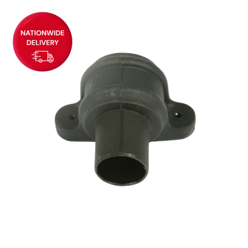 Brett Martin 68mm Round Cast Iron Style PVCu Downpipe Coupler Eared with Lugs BR206LCI