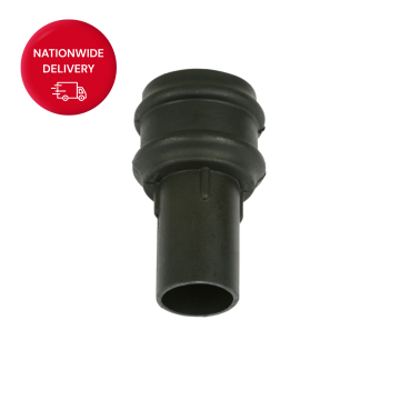 Brett Martin 68mm Round Cast Iron Style PVCu Downpipe Coupler Plain BR206CI
