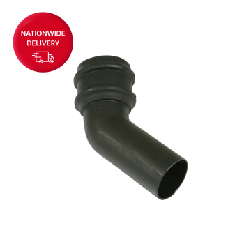 Brett Martin 68mm Round Cast Iron Style PVCu Downpipe Bend 135 Degrees BR219CI