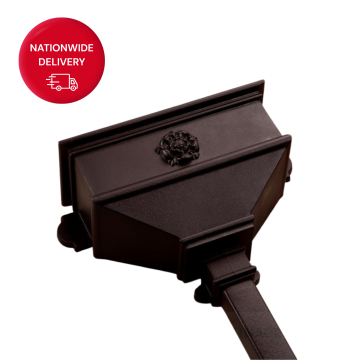 Brett Martin 68mm Cast Iron Style PVCu Long Hopper Tudor Rose BRH5TR