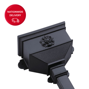 Brett Martin 68mm Cast Iron Style PVCu Small Hopper Tudor Rose BRH6TR