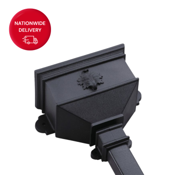 Brett Martin 68mm Cast Iron Style PVCu Small Hopper Leaf BRH6LF