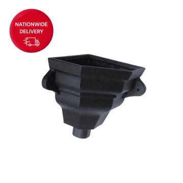 Brett Martin 68mm Corner Round Cast Iron Style PVCu Downpipe Corner Ogee Hopper Small BRH15