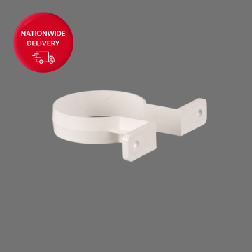 Brett Martin 68mm Round PVCu Downpipe Clip / Bracket BR207W