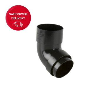 Brett Martin 68mm Round PVCu Downpipe Bend 112.5 Degrees BR209B