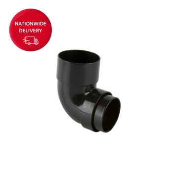 Brett Martin 68mm Round PVCu Downpipe Bend 92.5 Degrees BR208B