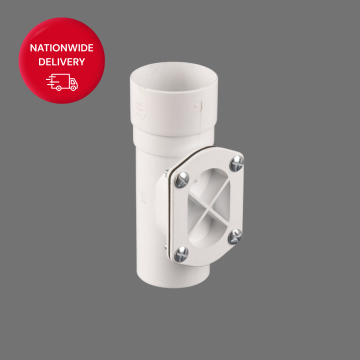 Brett Martin 68mm Round PVCu Downpipe Access Pipe BR210W