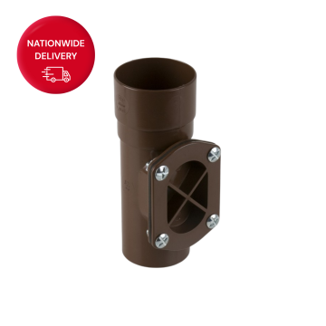 Brett Martin 68mm Round PVCu Downpipe Access Pipe BR210BR