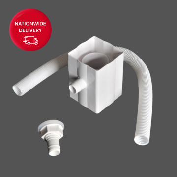 Brett Martin 68mm Round PVCu Downpipe Rainwater Diverter BR222W White 
