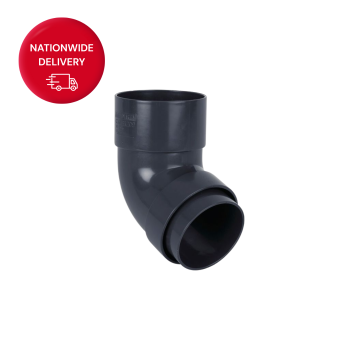 Brett Martin 68mm Round PVCu Downpipe Bend 112.5 Degrees BR209AG