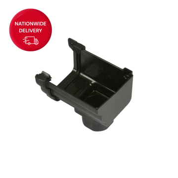 Brett Martin Prostyle 106mm Cast Iron Style PVCu Right Hand Stopend Outlet BR856RCI