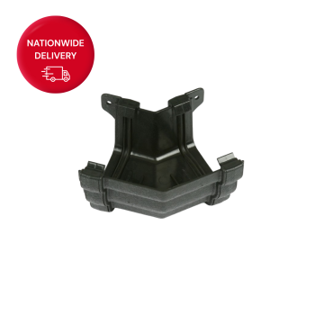 Brett Martin Prostyle 106mm Cast Iron Style PVCu External Gutter Angle 150 Degrees  BR88/150ECI