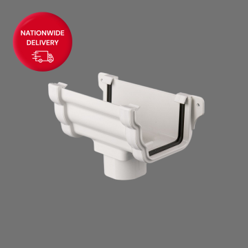 Brett Martin 106mm Prostyle PVCu Gutter Running Outlet BR85A