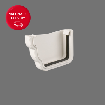 Brett Martin 106mm Prostyle PVCu Gutter Left Hand External Stopend BR87LW