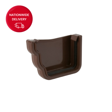 Brett Martin 106mm Prostyle PVCu Gutter Left Hand External Stopend BR87LBR