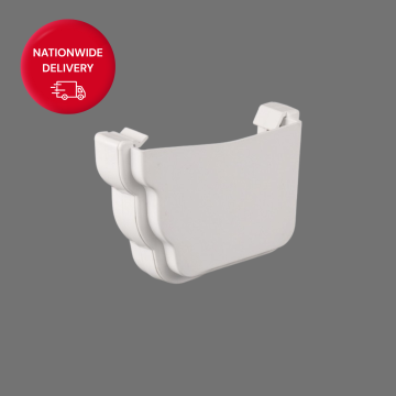 Brett Martin 106mm Prostyle PVCu Gutter Right Hand External Stopend BR87RA