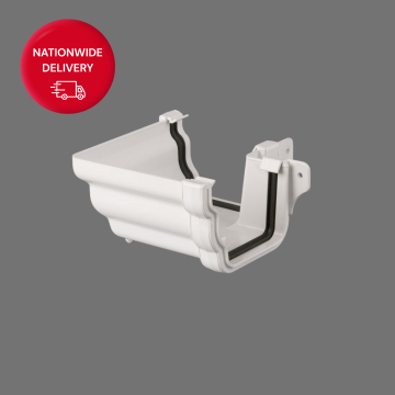 Brett Martin 106mm Prostyle PVCu External Gutter Angle 90 Degrees BR88EW