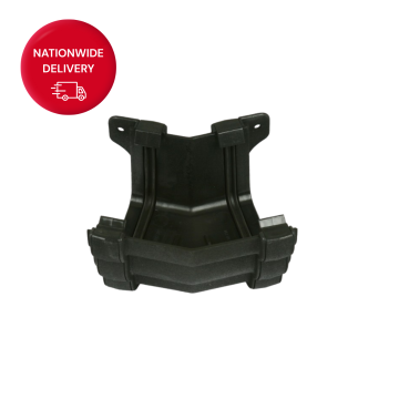 Brett Martin 106mm Prostyle Cast Iron Style PVCu External Gutter Angle 150 Degrees BR88/150EB