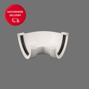 Brett Martin 112mm Half Round PVCu Gutter Angle 135 Degree BR49W