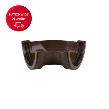 Brett Martin 112mm Half Round PVCu Gutter Angle 135 Degree BR49BR