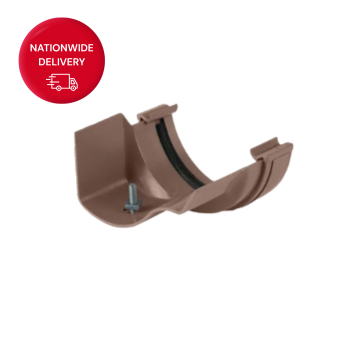 112mm Half Round PVCu to Left Hand Ogee Gutter Adaptor BR493BR