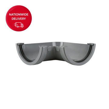 112mm Half Round PVCu Gutter Angle 90 Degree BR48G