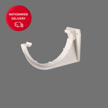 112mm Half Round PVCu Fascia Bracket BR43W