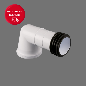 Brett Martin 110mm Bent WC Pan Connector B5152W