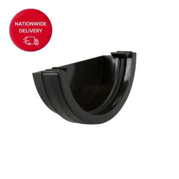 Brett Martin 112mm Half Round PVCu External Stopend BR47B