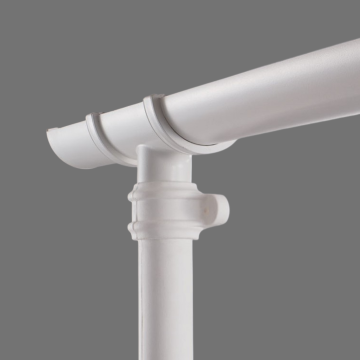 Brett Martin 68mm Round Cast Iron Style PVCu Downpipe 1.8m BR2018WLCI with Lugs 