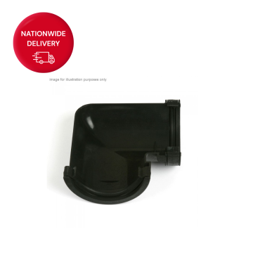 112mm Half Round Cast Iron Style PVCu Fabricated Gutter Angle BR4CI