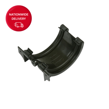 Brett Martin 112mm Half Round Cast Iron Style PVCu Gutter Union Bracket BR44WCI