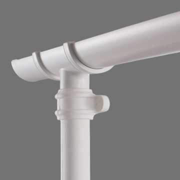 Brett Martin 112mm Half Round Cast Iron Style PVCu Gutter 4M BR42WCI