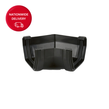 Brett Martin 114mm Square PVCu Gutter Angle 135 Degrees BR59B 
