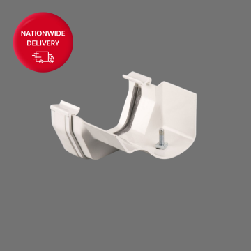 Brett Martin 114mm Square PVCu to Right Hand Ogee Gutter Adaptor BR592W
